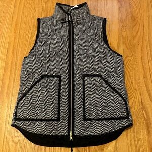 J. Crew Herringbone Quilted Vest NWT